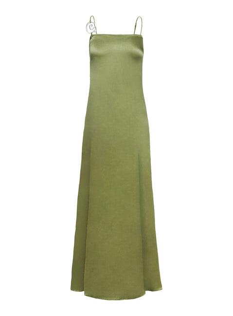 Apple Cider Maxi Dress Olive Product Image