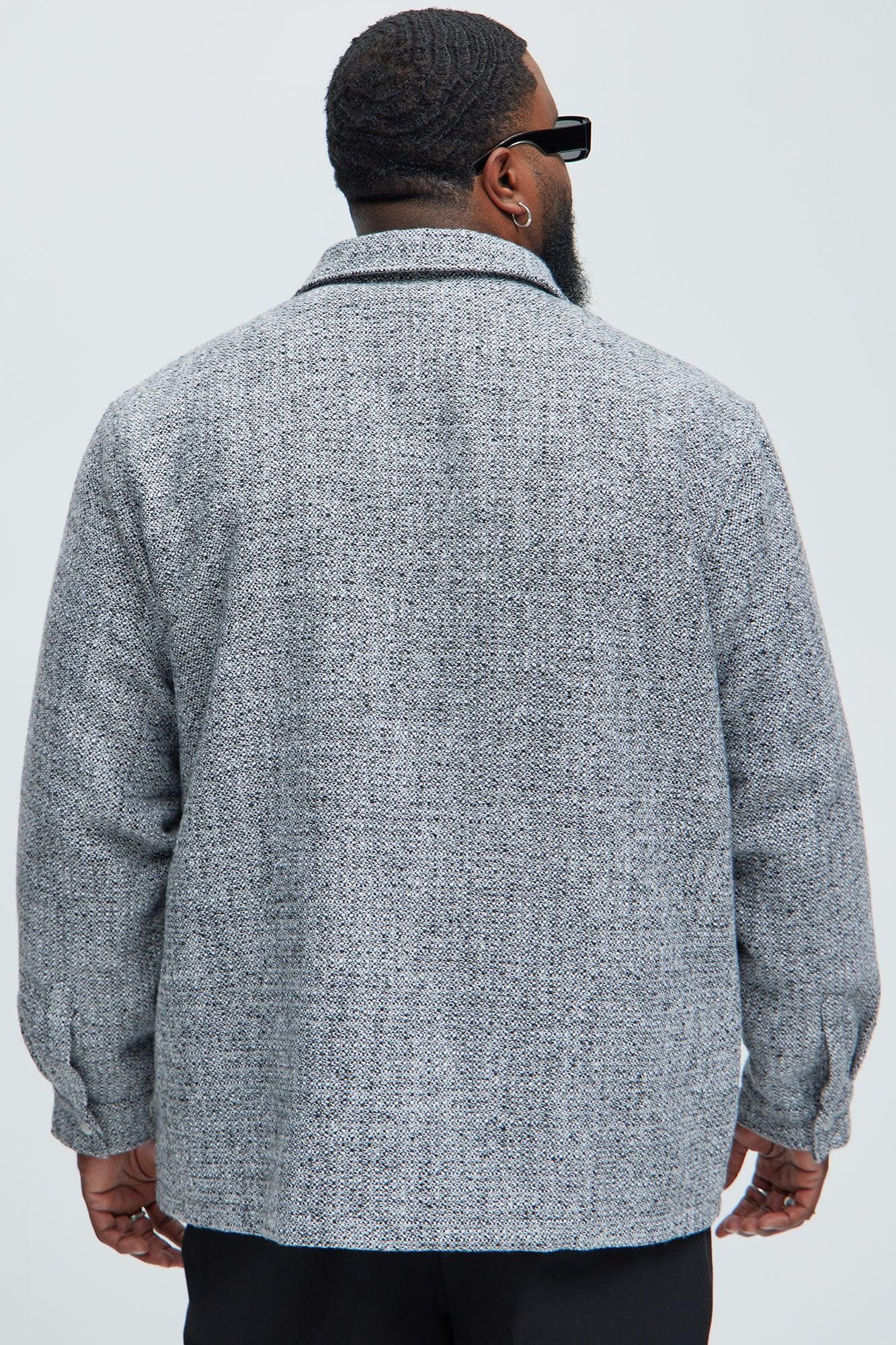 Kemp Textured Button Up Shirt - Black/combo Product Image