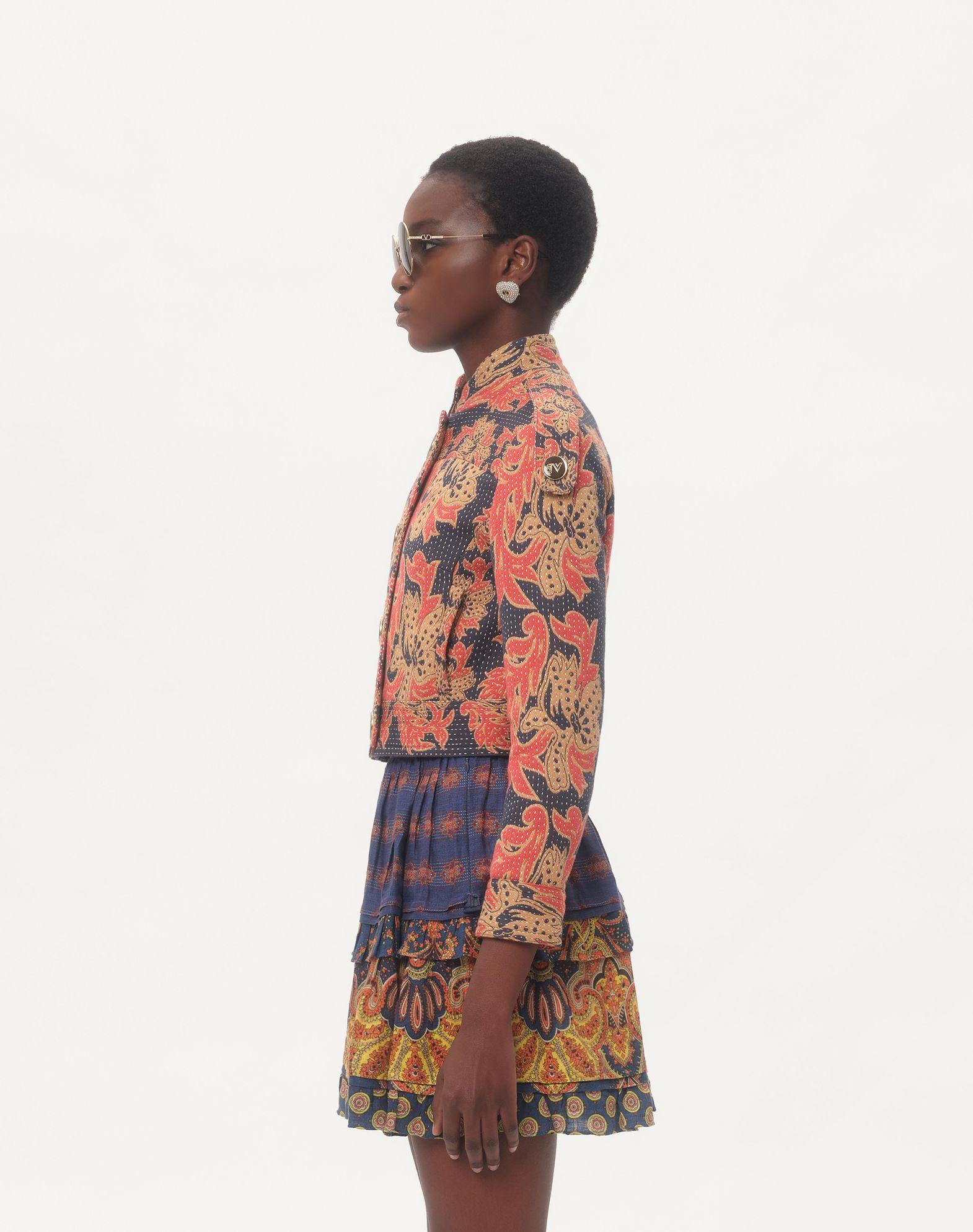 Caban In Apres L'Hiver Quilted Floral Jacquard  Product Image