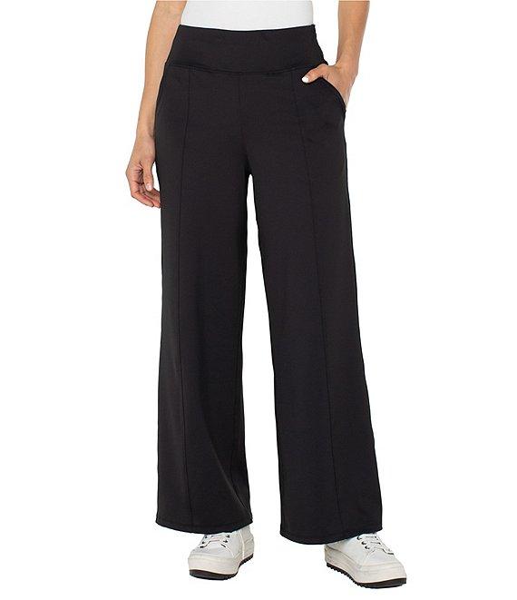 Liverpool Los Angeles Tech Knit Wide Leg Mid Rise Pants Product Image