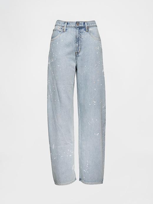 High Rise UltraSoft Barrel Jeans Product Image