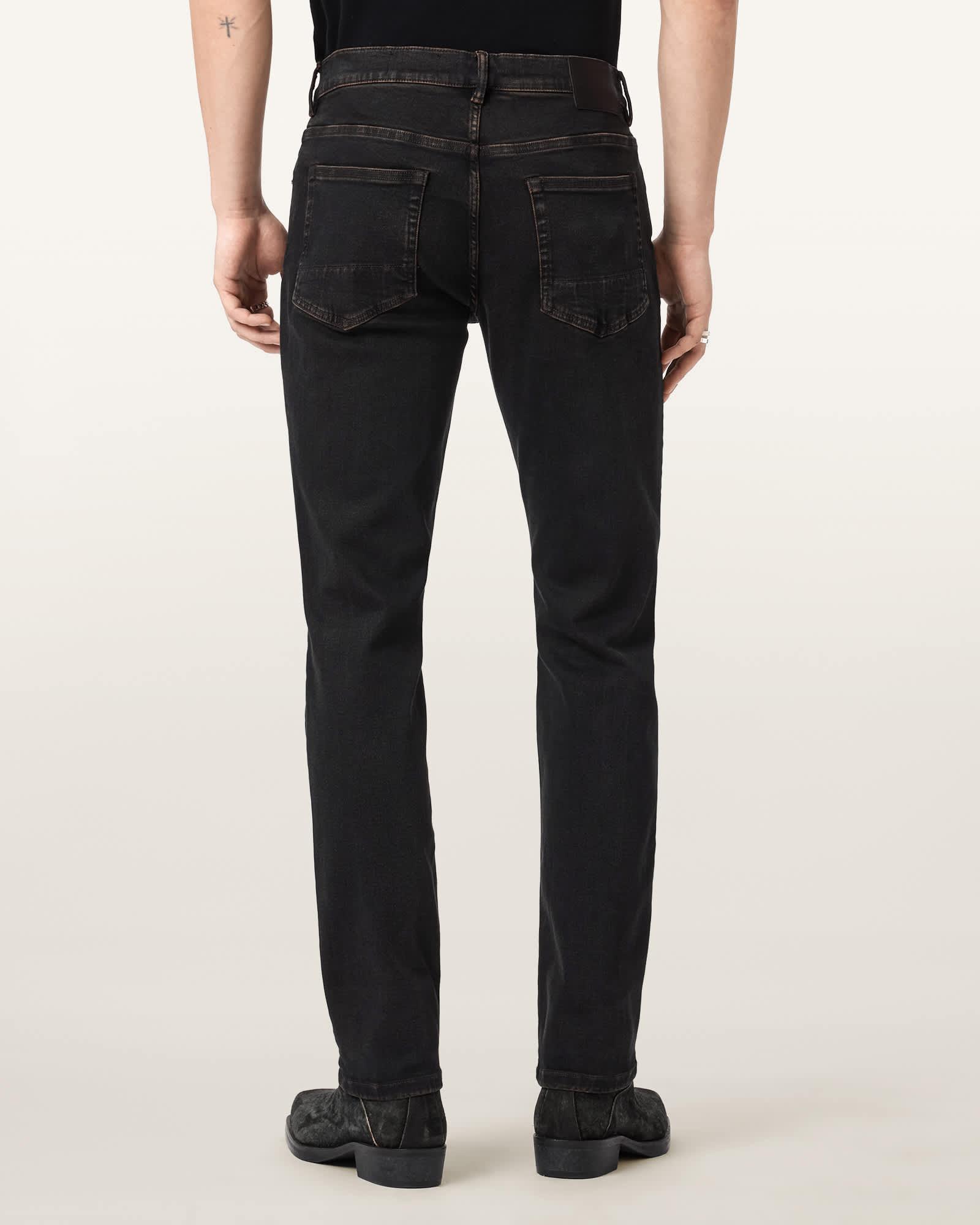 Sid Ultra Stretch Skinny Jeans OVERDYED BROWN | ALLSAINTS US Product Image