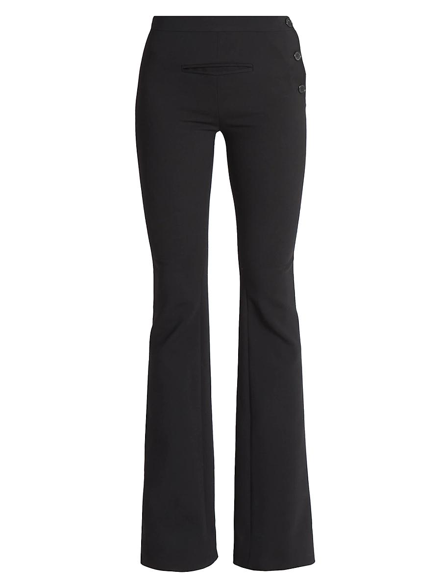 Womens Oblique Wool-Blend Boot-Cut Pants Product Image