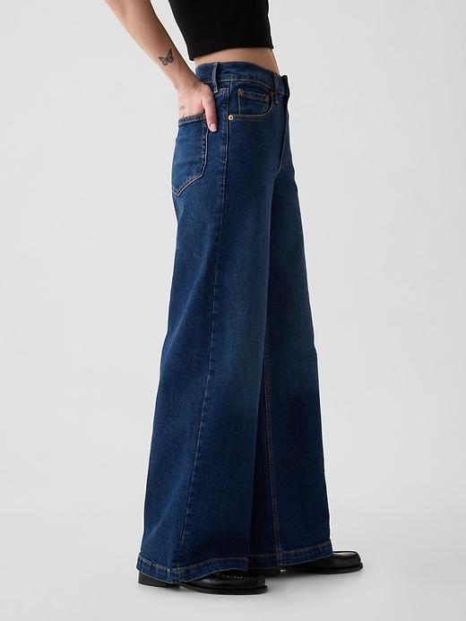 High Rise Stride Wide-Leg Jeans Product Image
