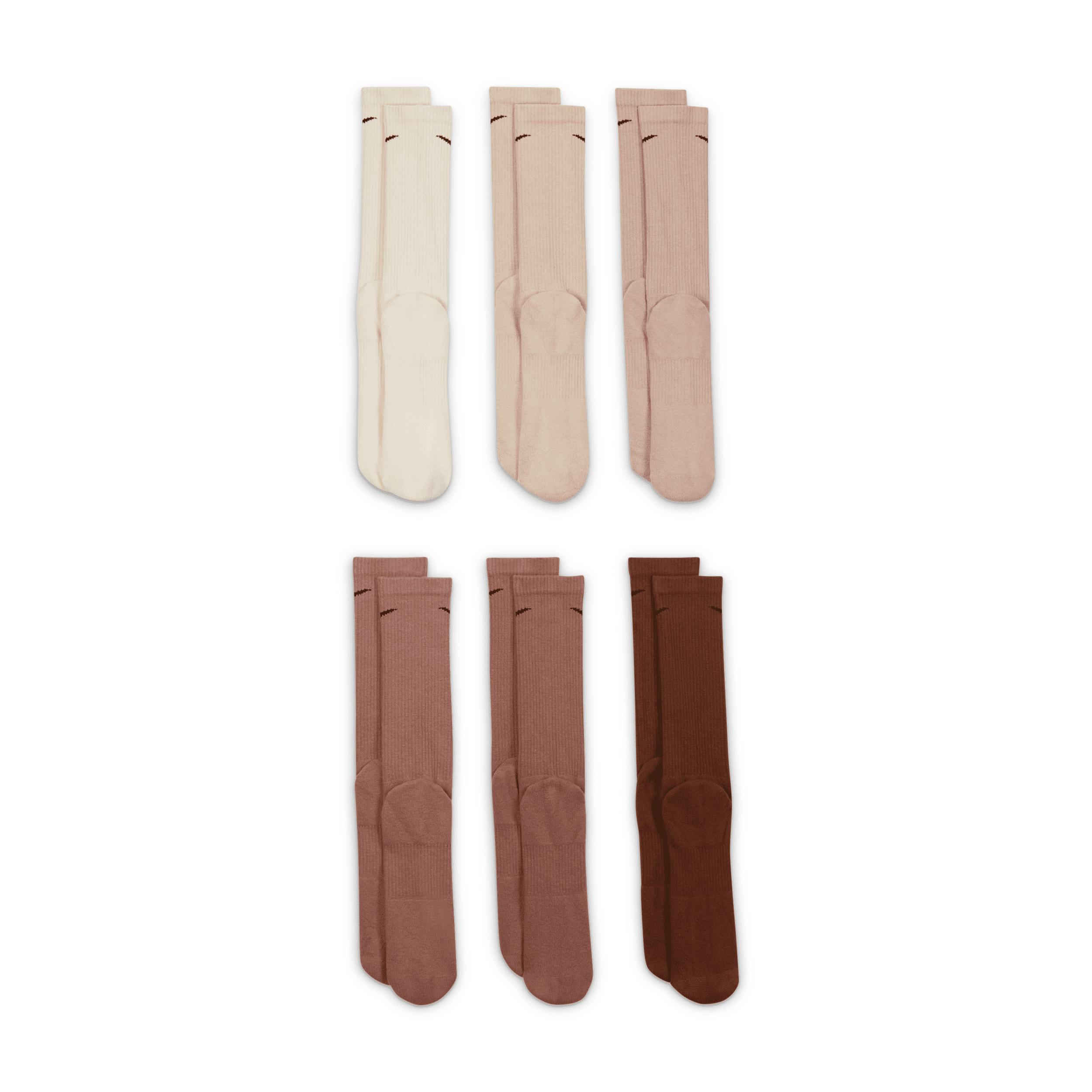 Nike Mens Everyday Plus Cushioned Training Crew Socks (6 Pairs) | SX6897-010 Product Image