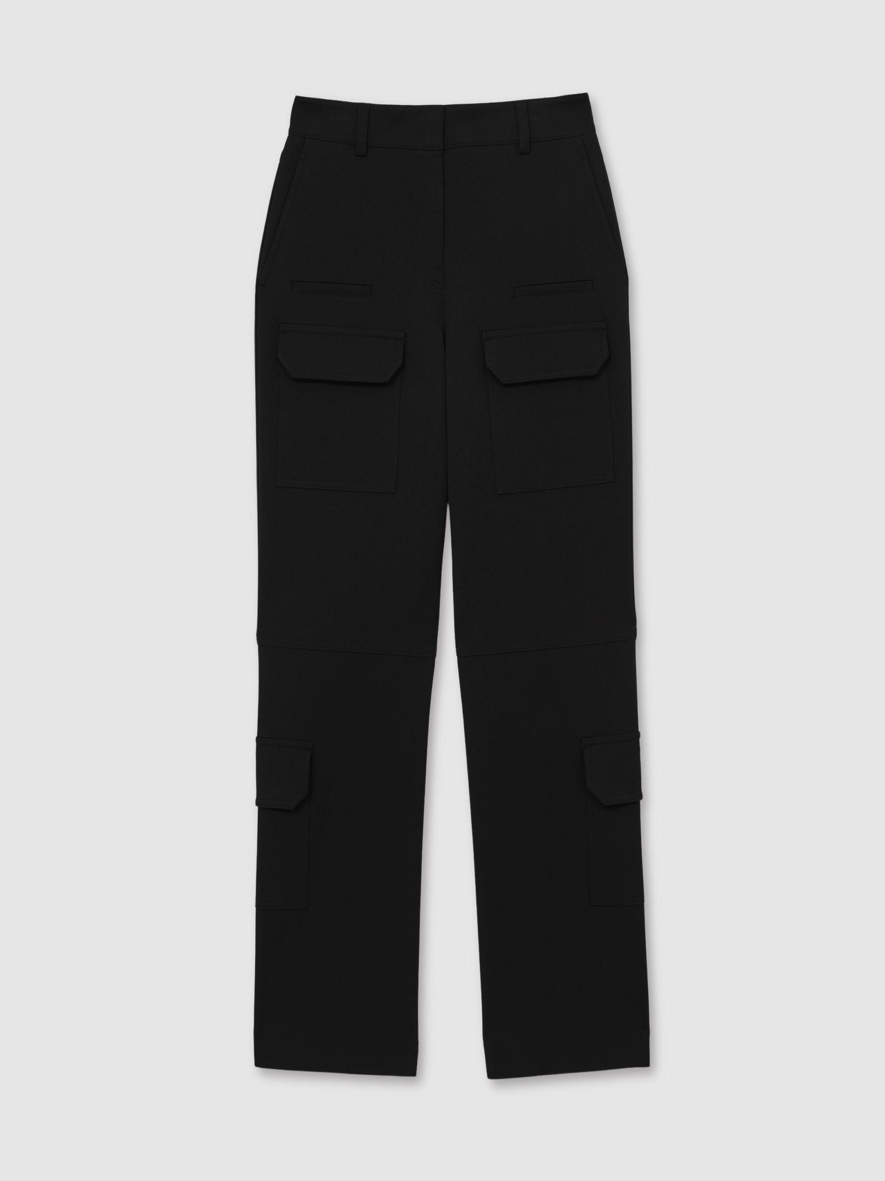 Kids' Adaptive Fleece Jogger Pants - Cat & Jack™ Black XS Product Image