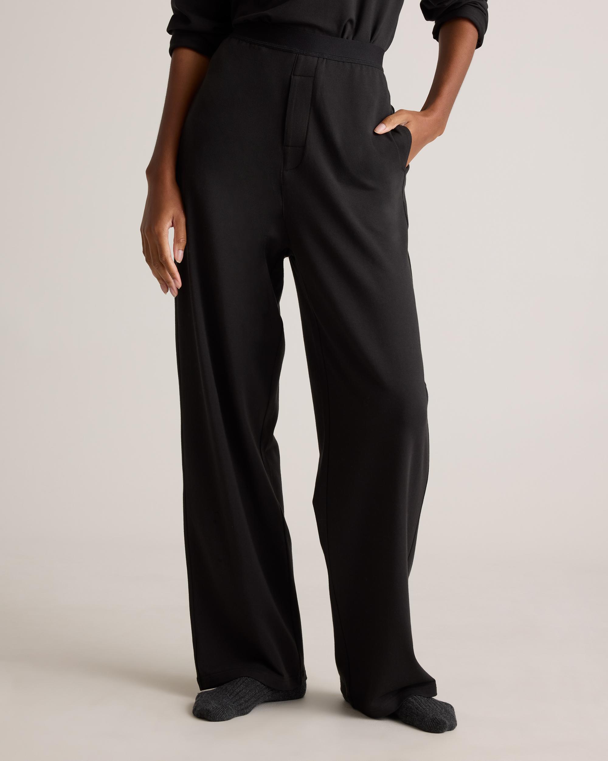 Quince | Women's Dream Lounge Oversized Long Sleeve Pajama Set Cotton Product Image