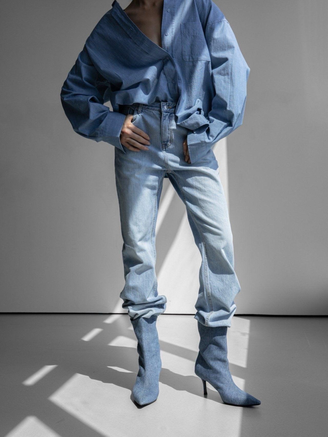 Slim Straight Leg Jeans Product Image