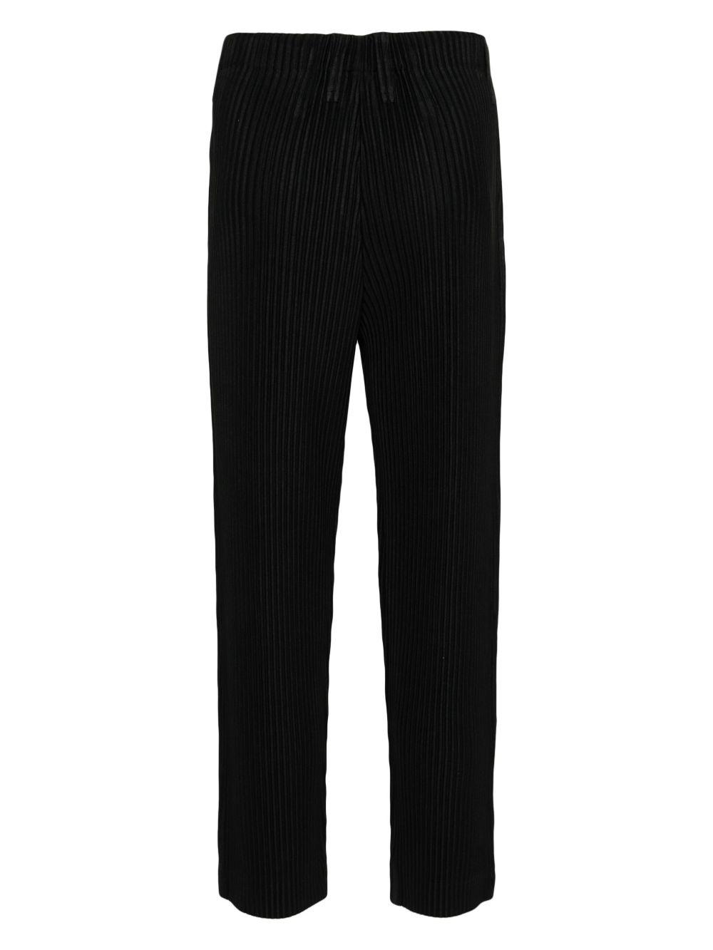 Basic tapered plissé trousers Product Image