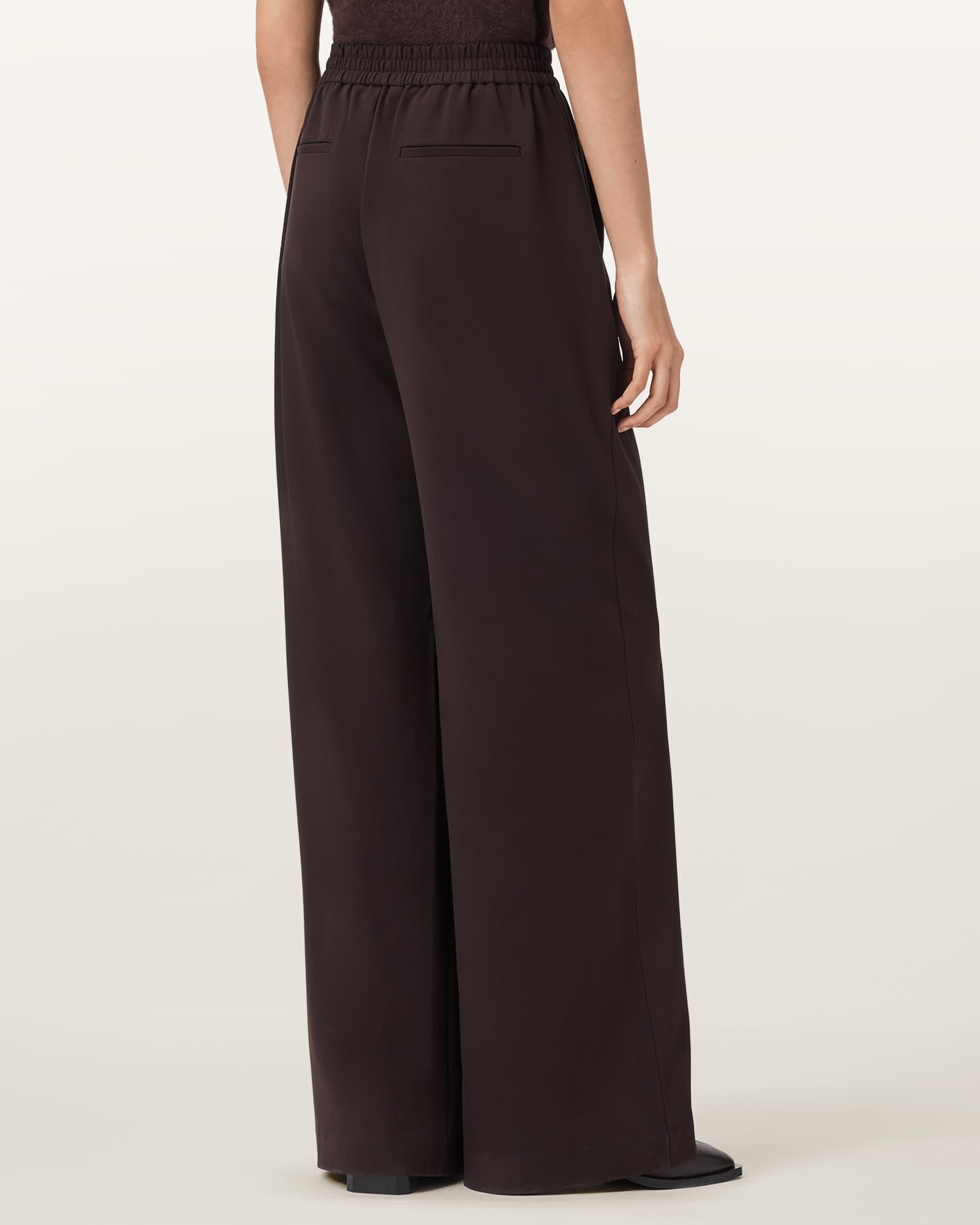 Aleida Lightweight Wide Leg Pants OXBLOOD RED | ALLSAINTS US Product Image