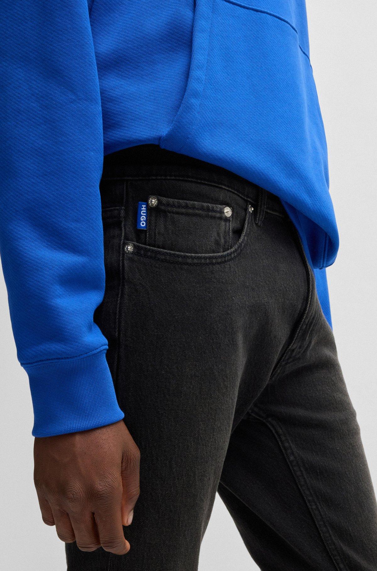 Extra-slim-fit jeans in stonewashed stretch denim Product Image