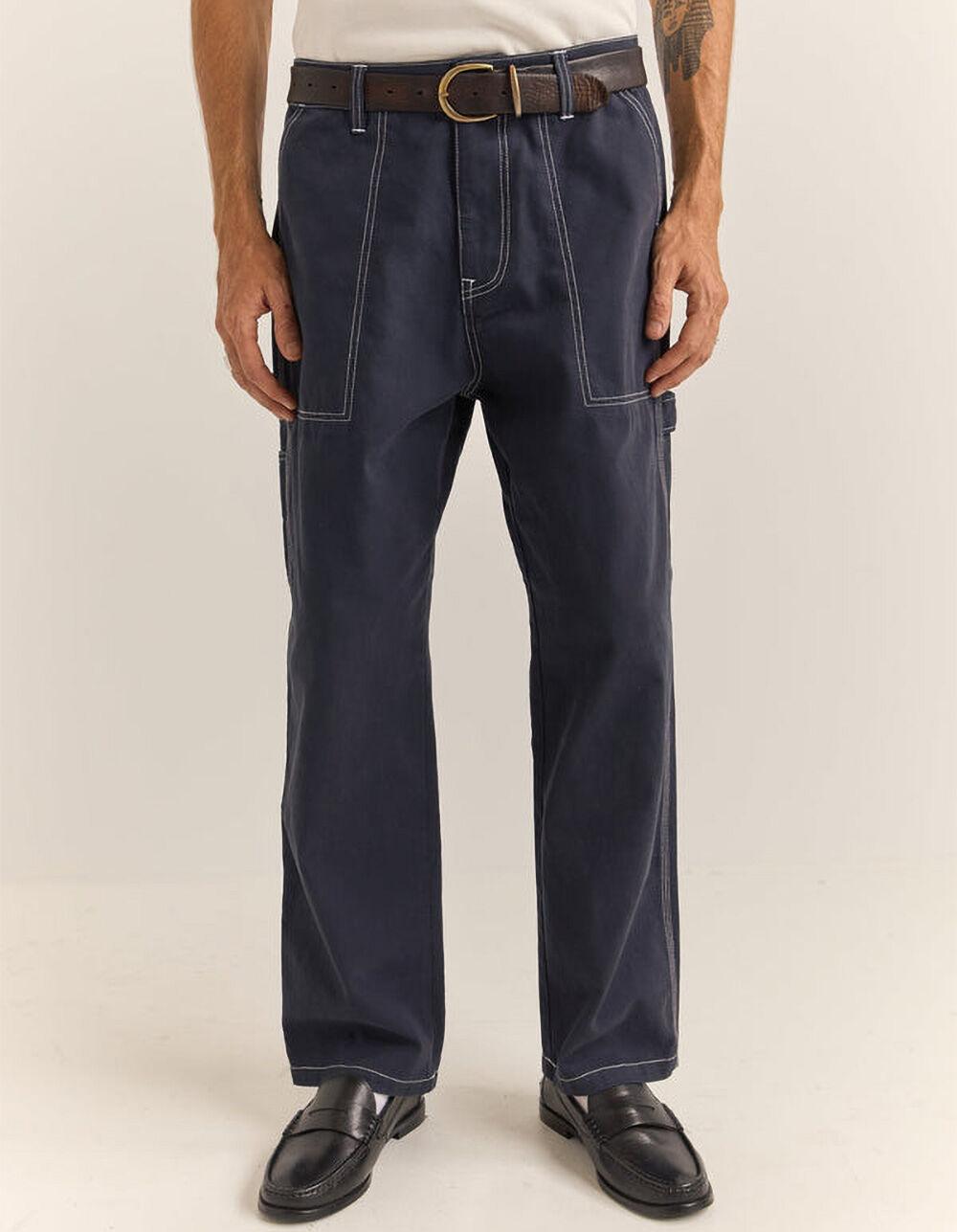 RHYTHM Carpenter Mens Canvas Pants - INDIGO Product Image