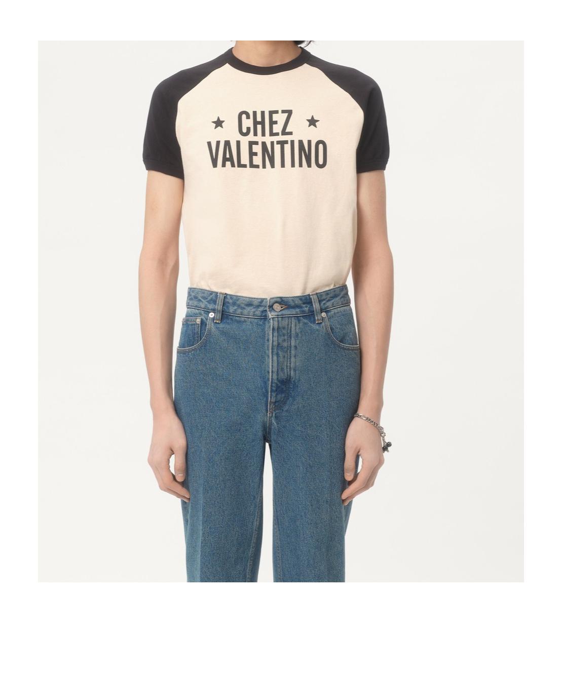 VALENTINO Chez Logo T-shirt In Neutral Product Image