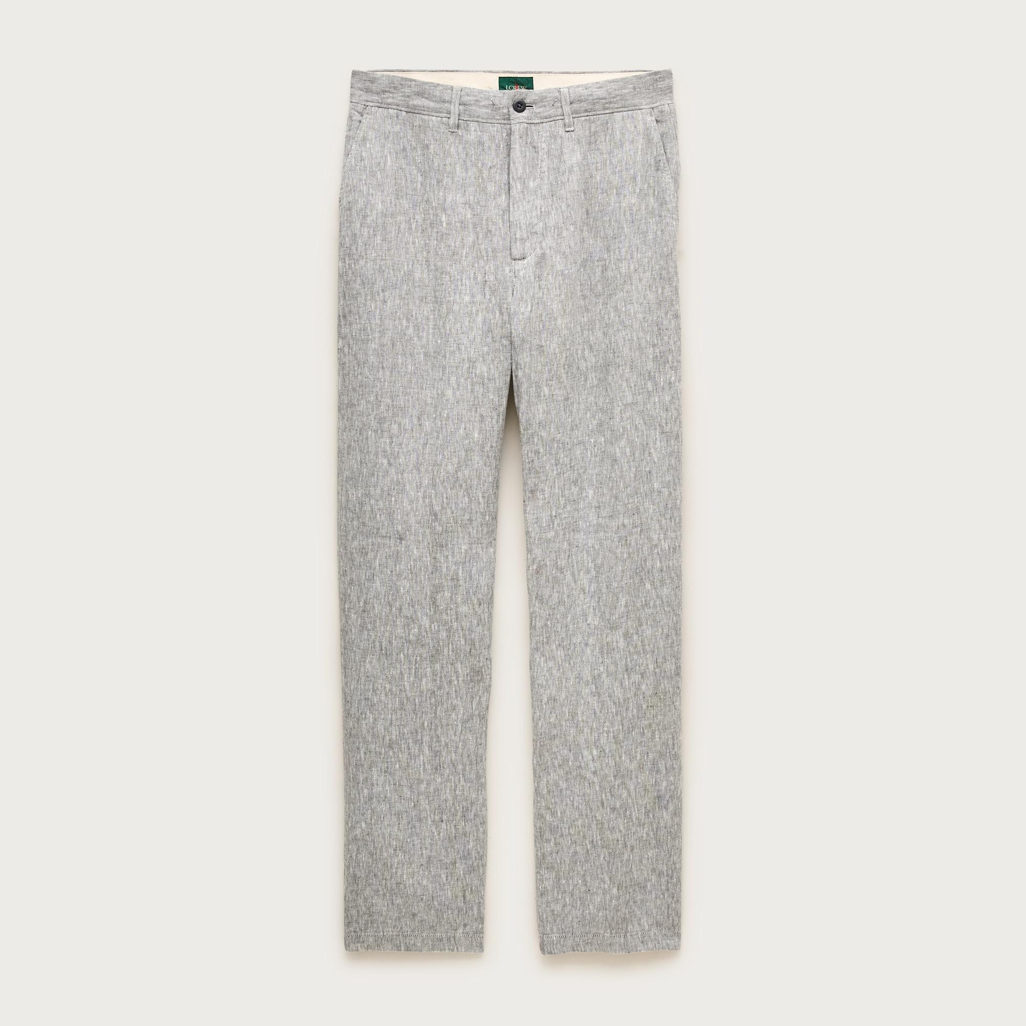 Classic-fit linen trouser Product Image