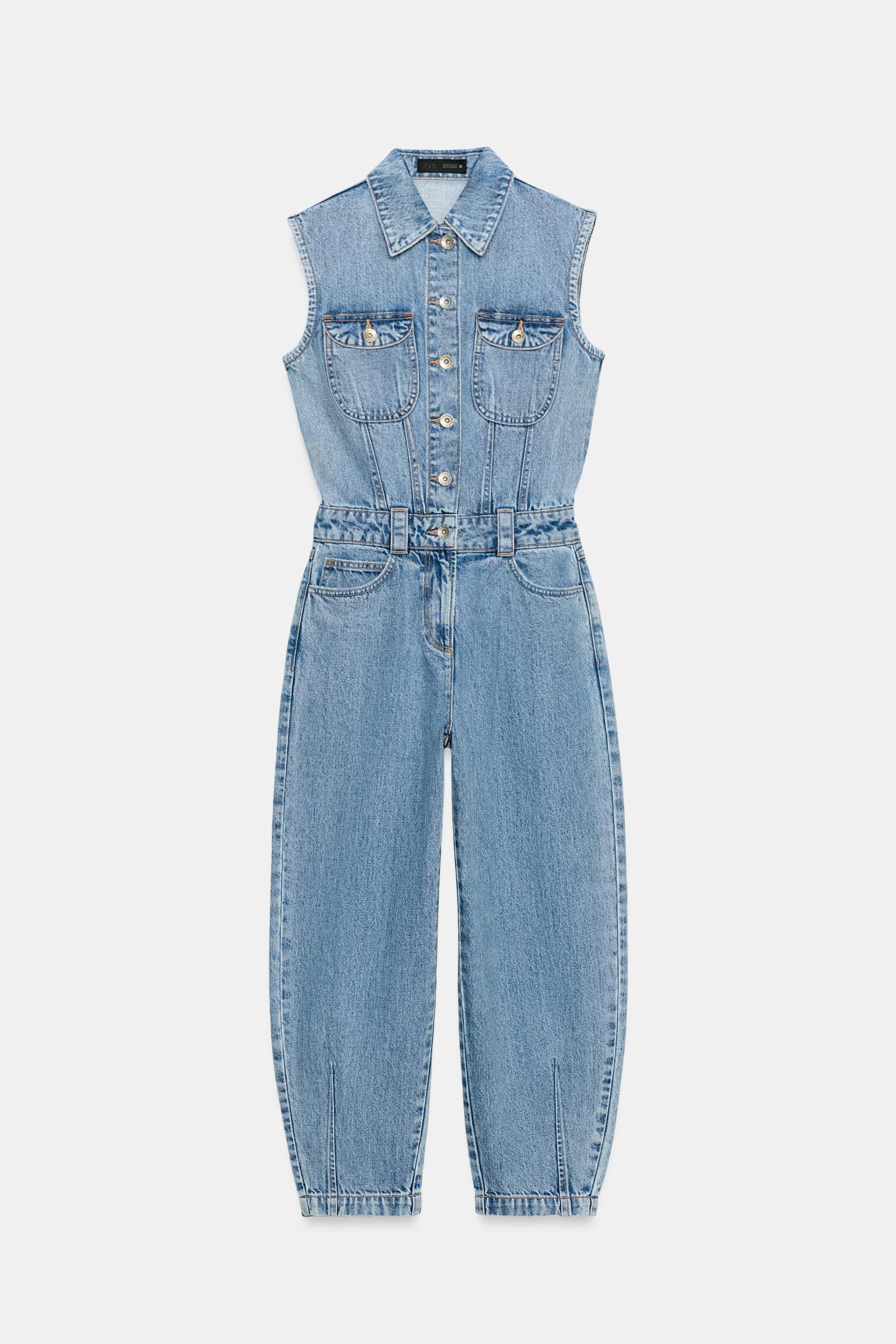 Z1975 BALLOON LEG DENIM JUMPSUIT Product Image