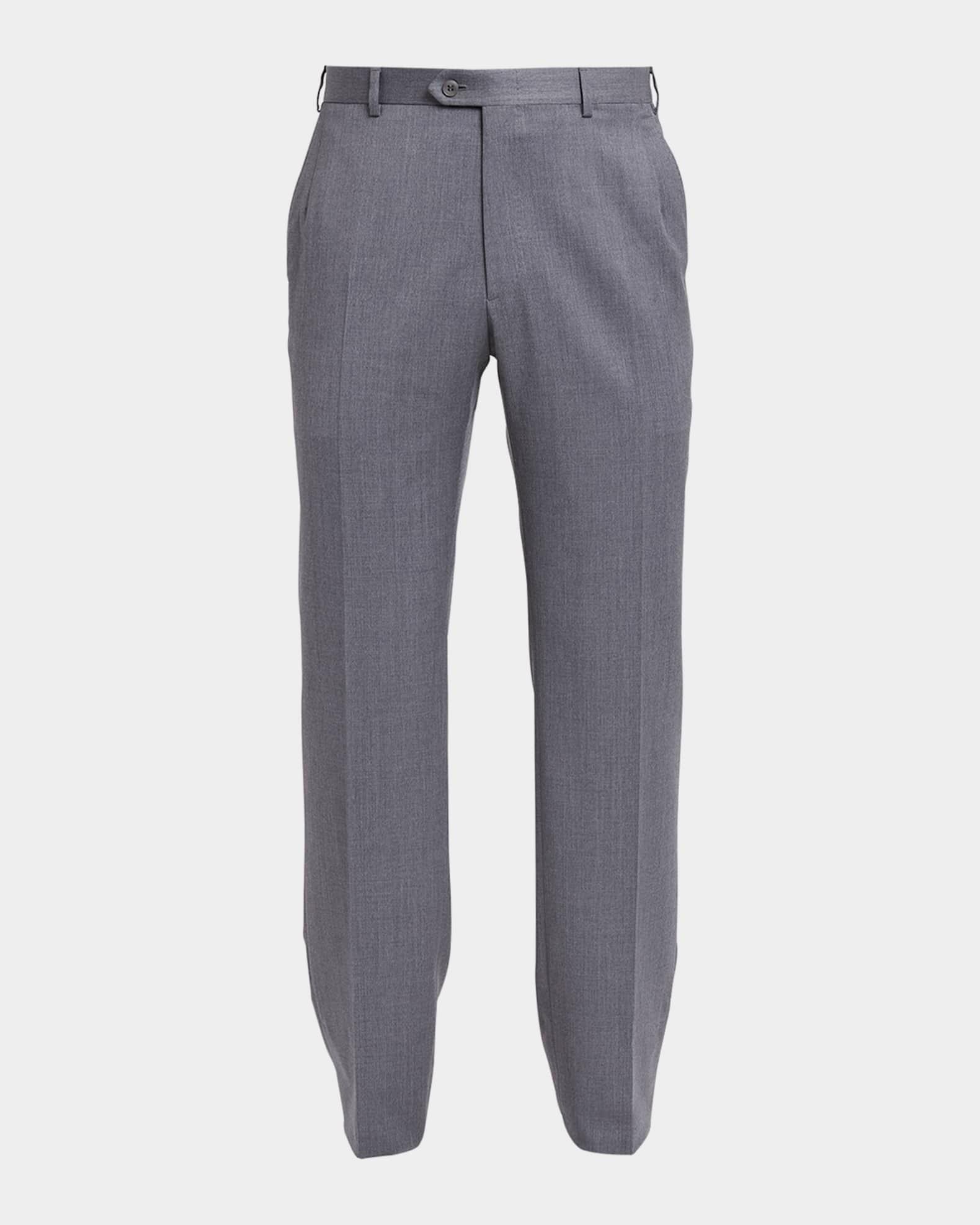 Men's Wool Twill Trousers Product Image