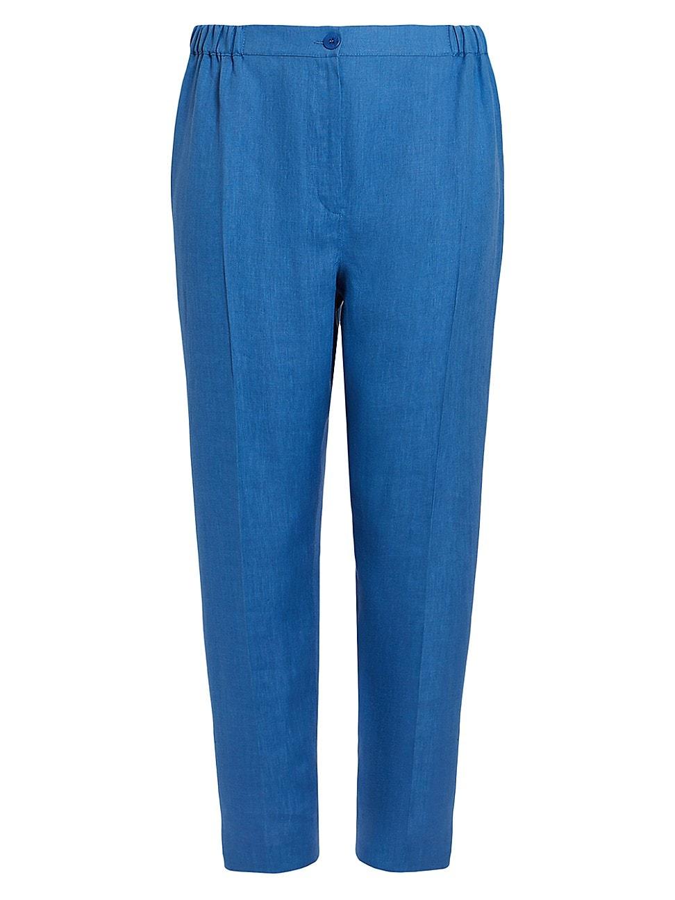 Womens Plus Size Respiro Linen Tapered Pants Product Image