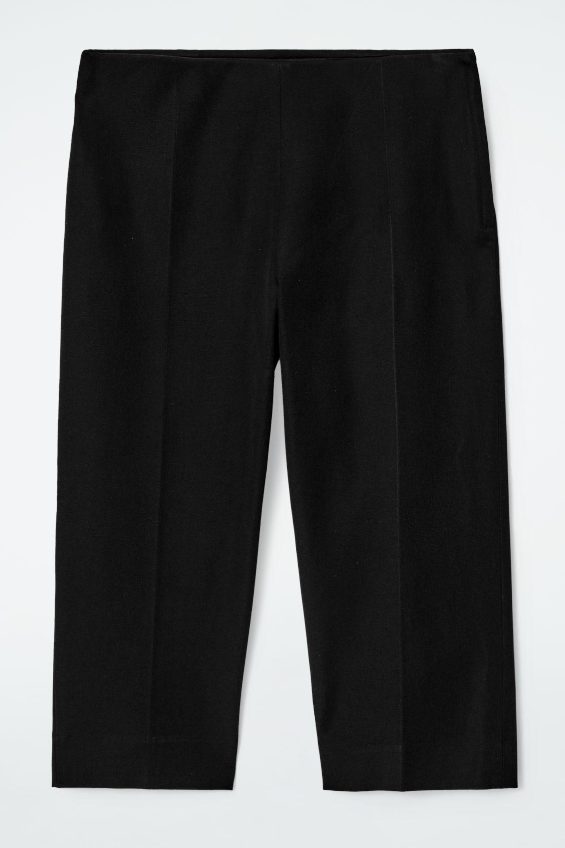 COTTON-BLEND CAPRI PANTS Product Image