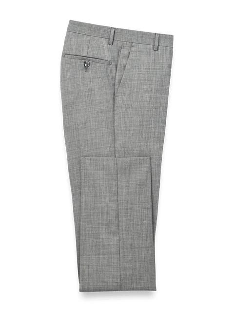 Wool Sharkskin Pants - Grey Product Image