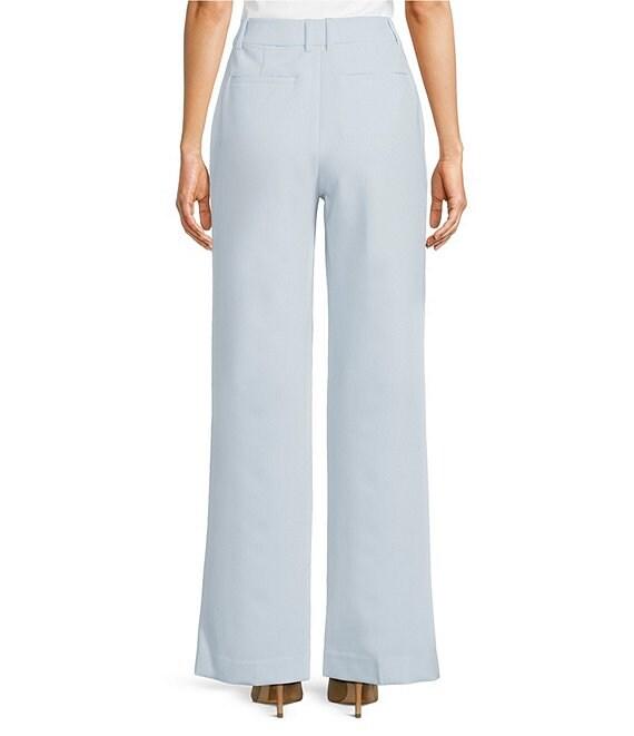 Gibson & Latimer Perfect Fit Woven High Rise Pleated Front Coordinating Suiting Wide Leg Trousers Product Image