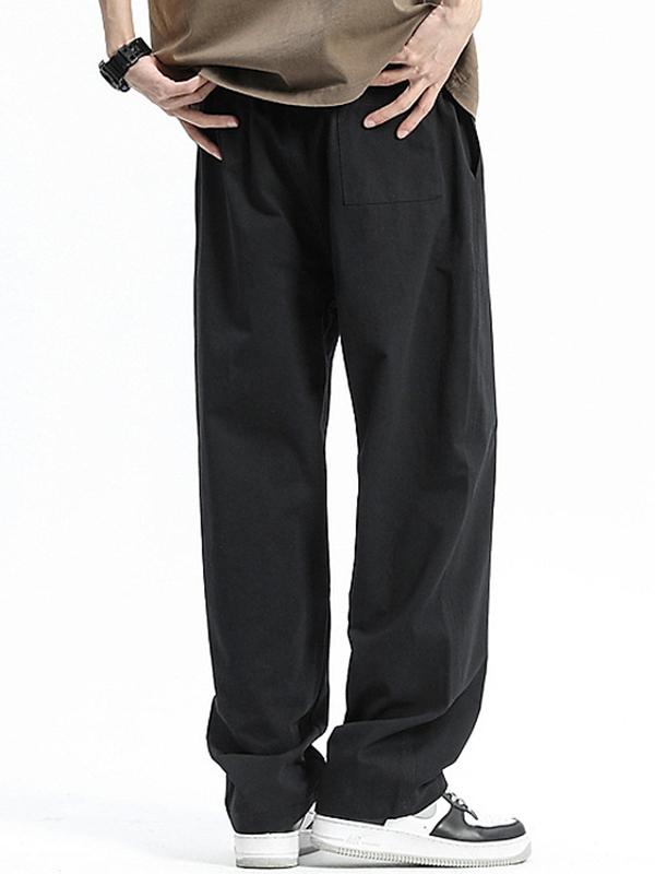 Men's Straight Loose Wide Leg Sweatpants Product Image