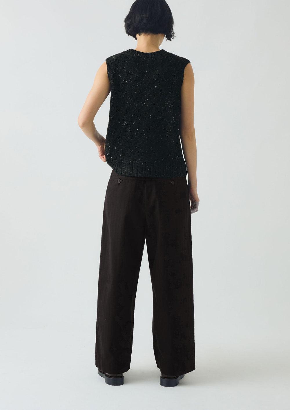 Donegal Merino Tank | Graphite Product Image