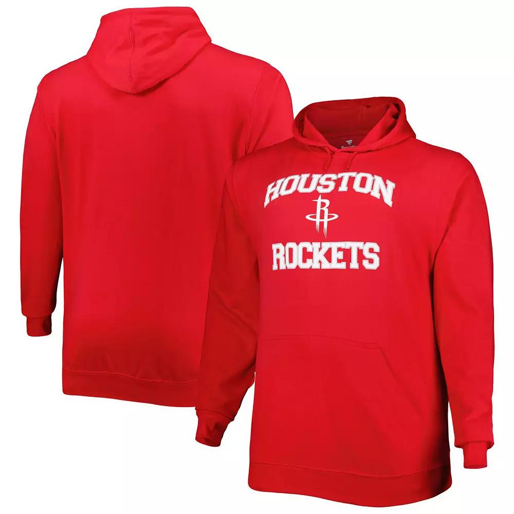 Men's Red Houston Rockets Big & Tall Heart & Soul Pullover Hoodie, Size: 3XLT Product Image