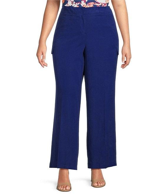 Investments Plus Size Wide Leg Cargo Pants Product Image
