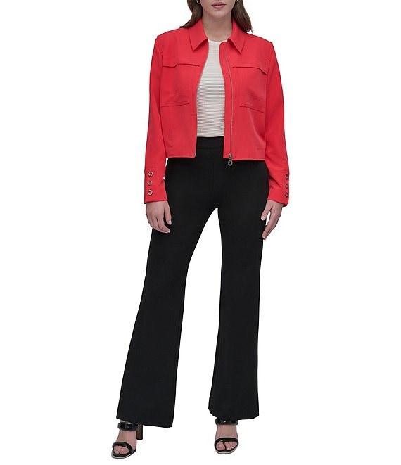 DKNY by Donna Karan Long Sleeve Grommet Jacket Product Image