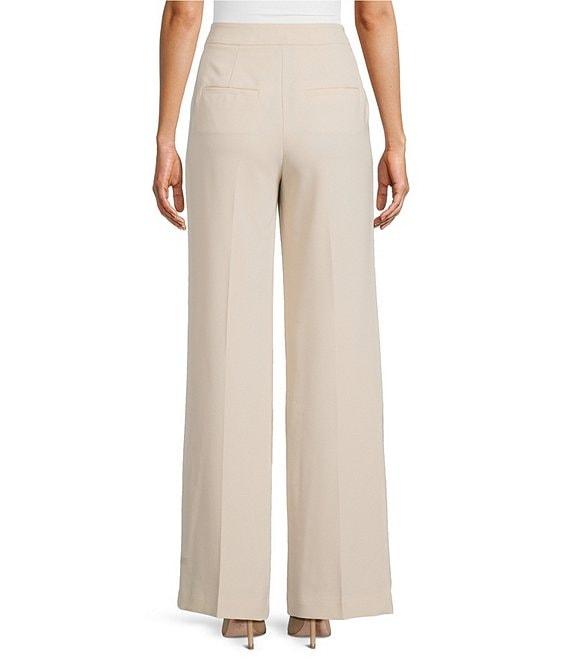 Trina Turk Sadie Suiting Mid Rise Wide Leg Pants Product Image
