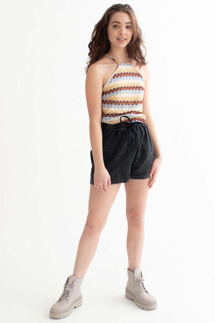 Antique Colors Crochet High Neck Cami Product Image