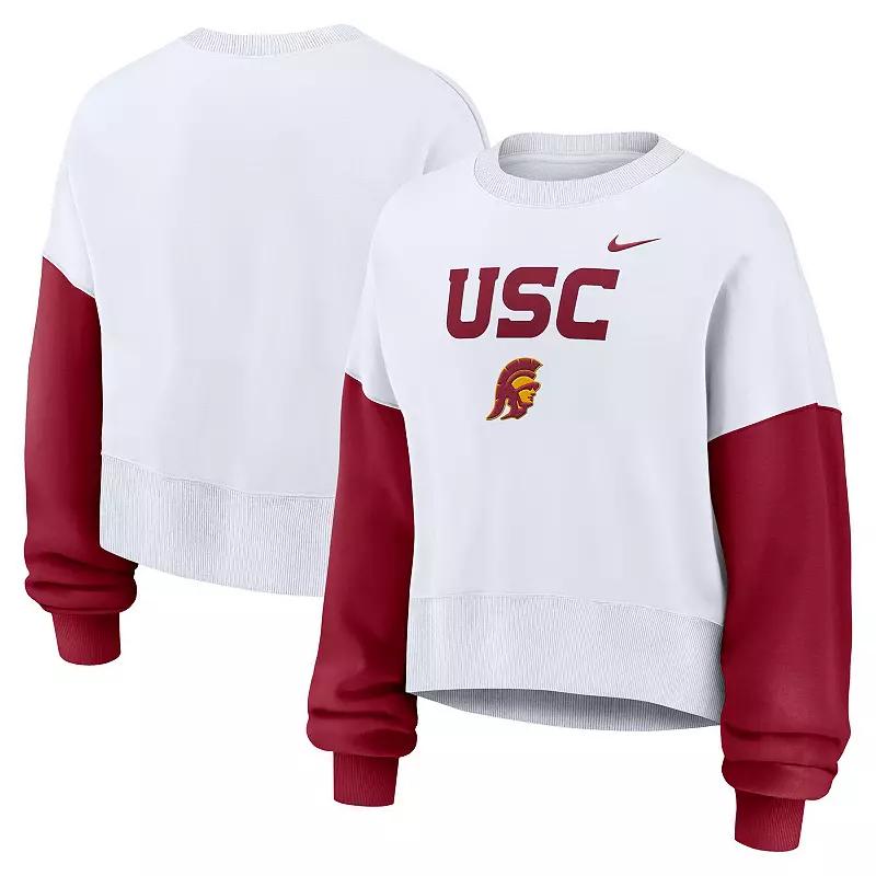 Women's Nike White Florida State Seminoles Color-Block Over Product Image