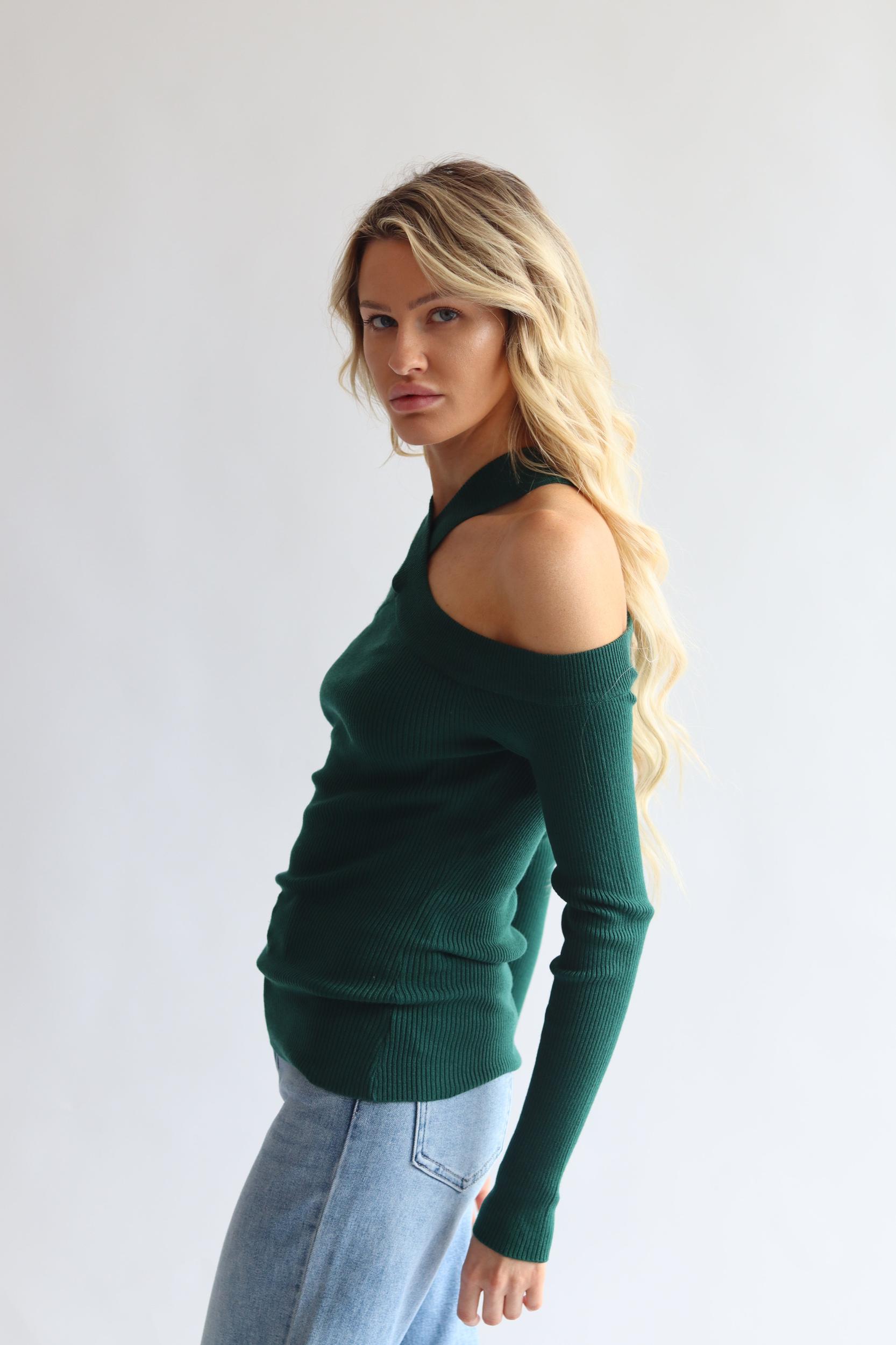 Twist Neck Sweater Product Image