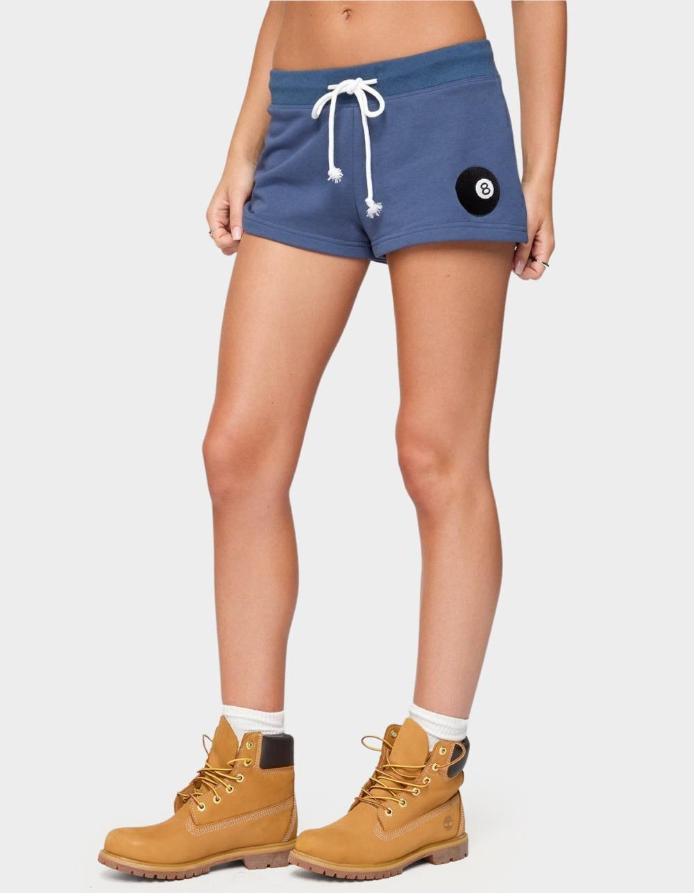 EDIKTED Nelson Billiard Shorts - BLUE Product Image