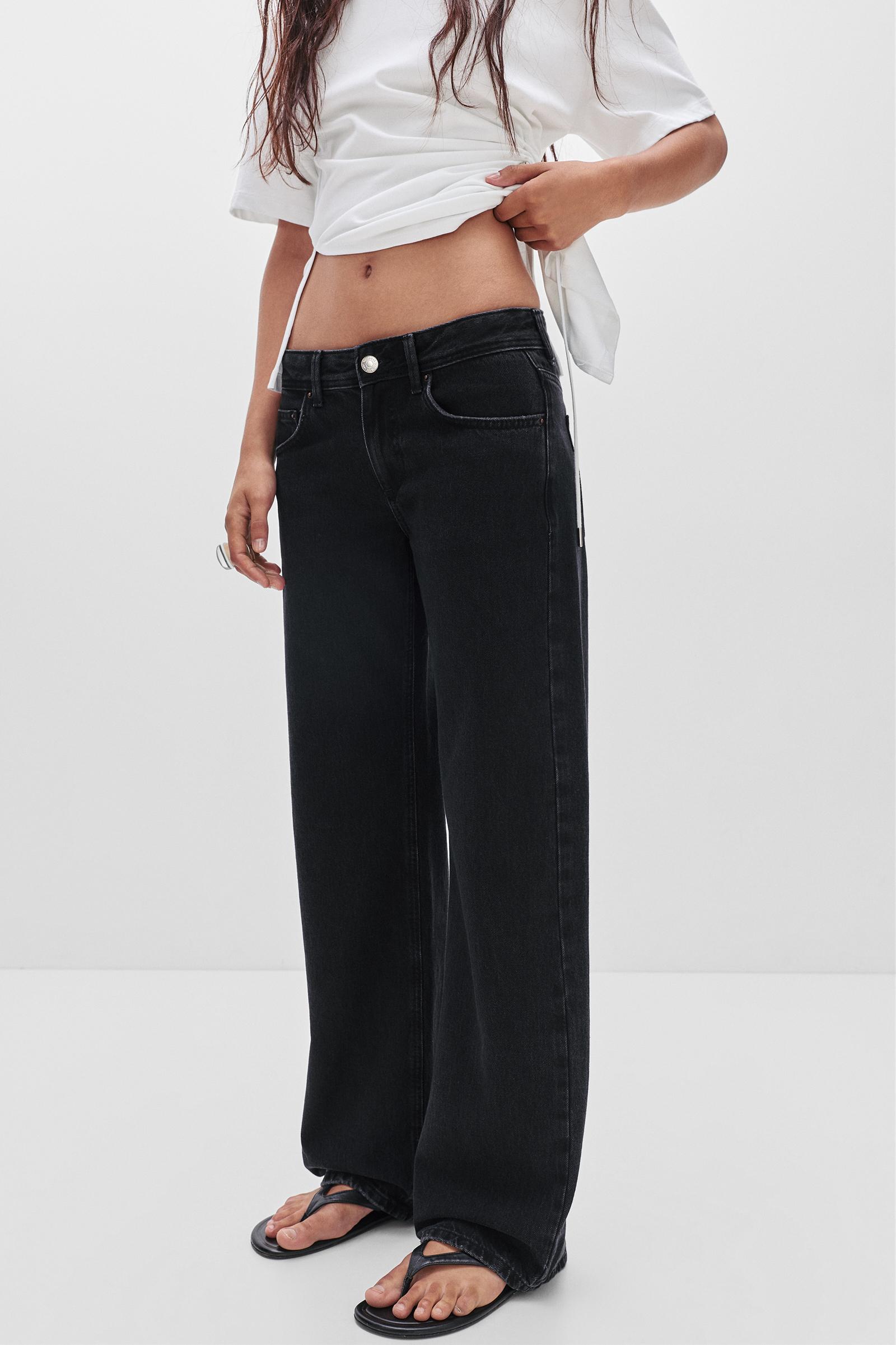 Low-waist straight-leg jeans Product Image