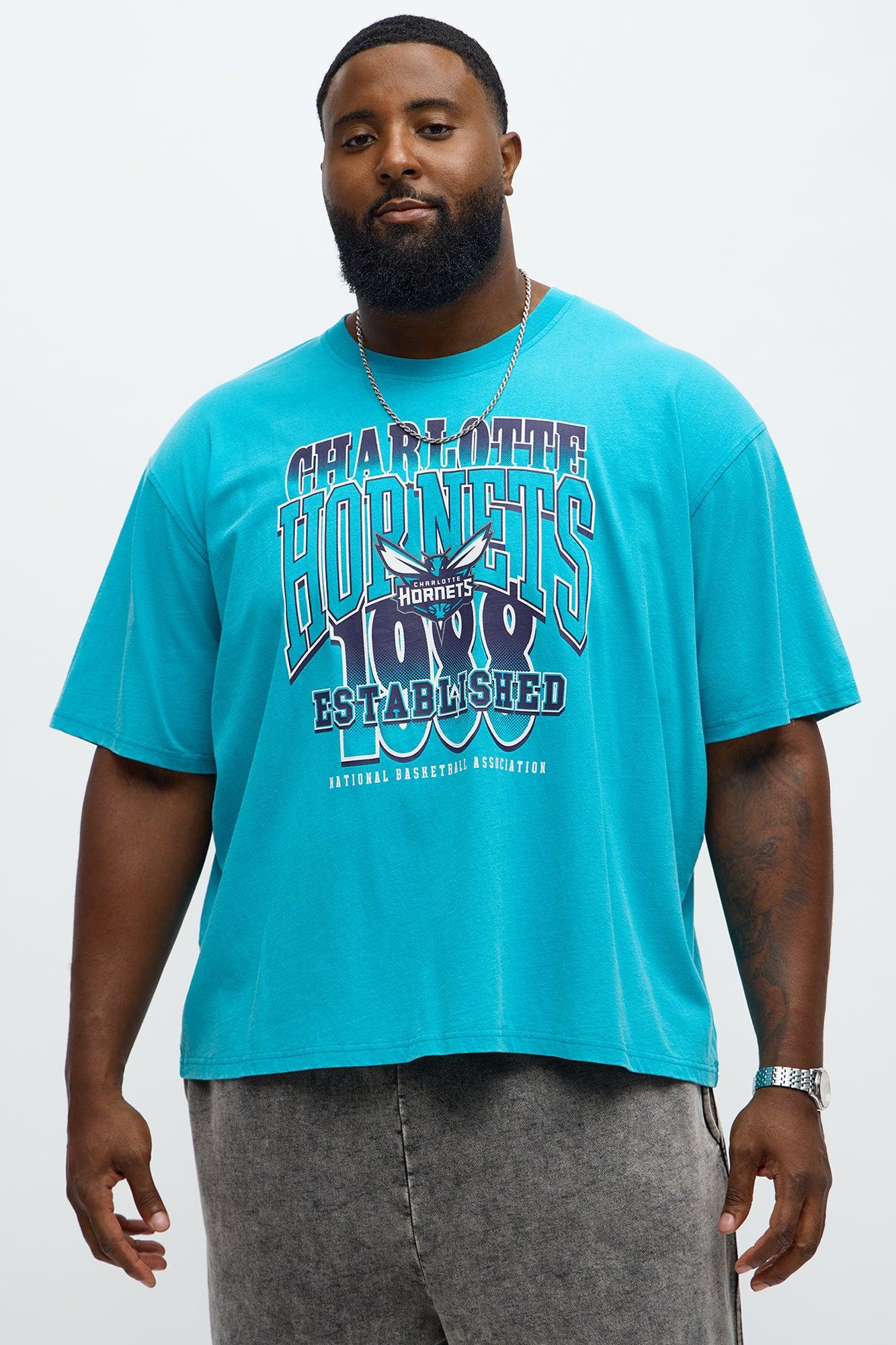 Hornets Oversized Short Sleeve Tee - Teal Male Product Image
