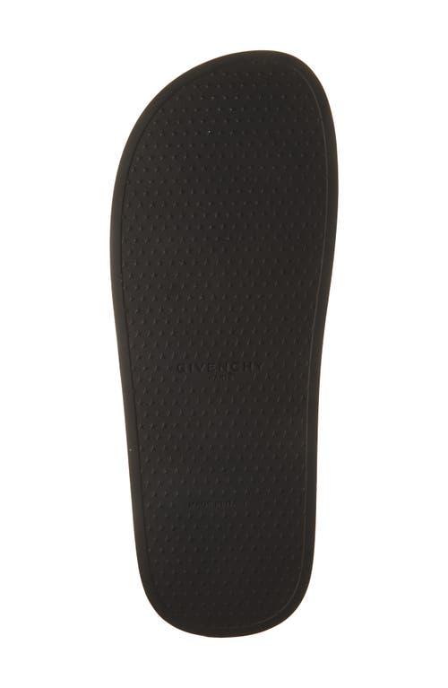 Black Logo-Print Pool Slides Product Image