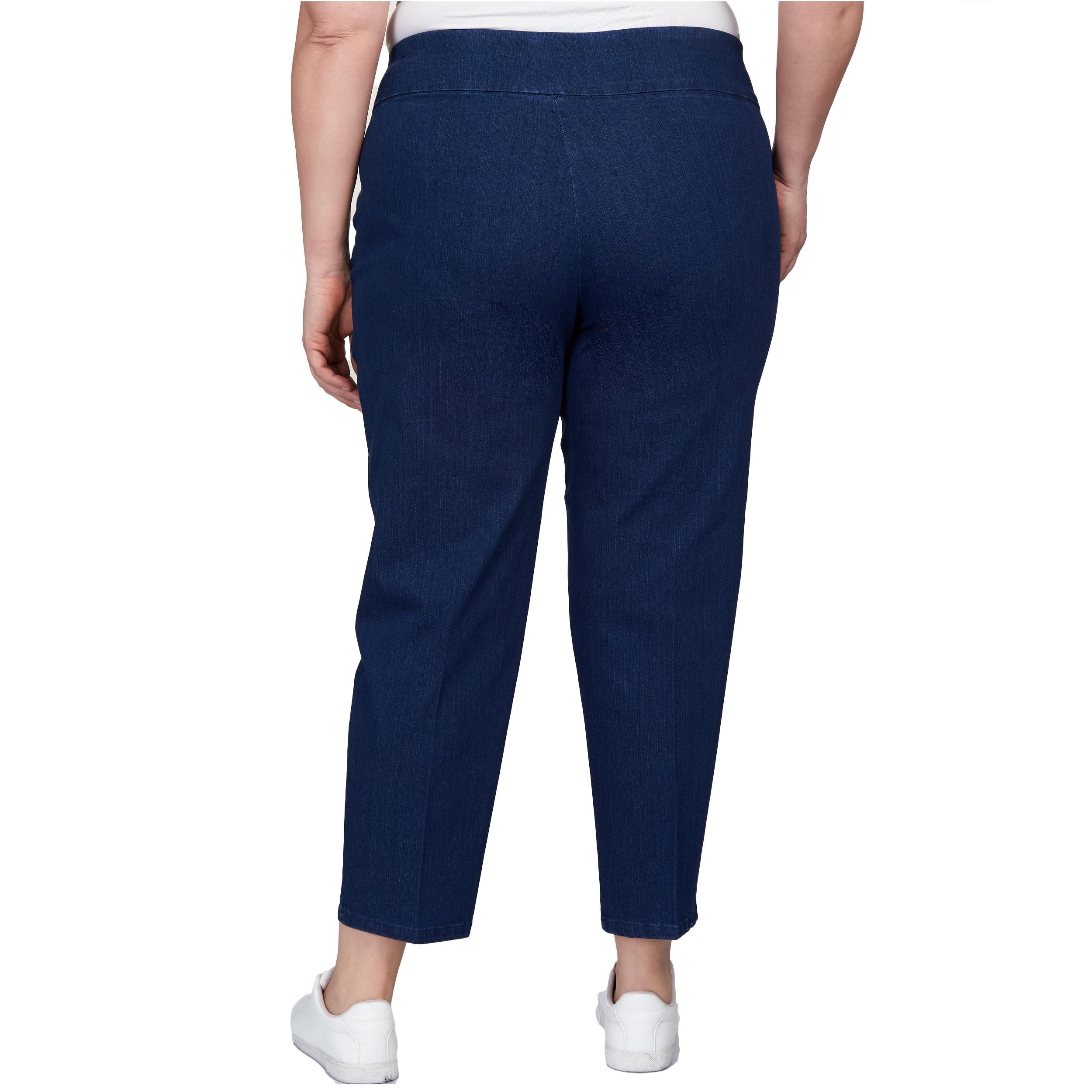 Alfred Dunner Women's Super Stretch Mid- Rise Short Length Pant - Plus Product Image