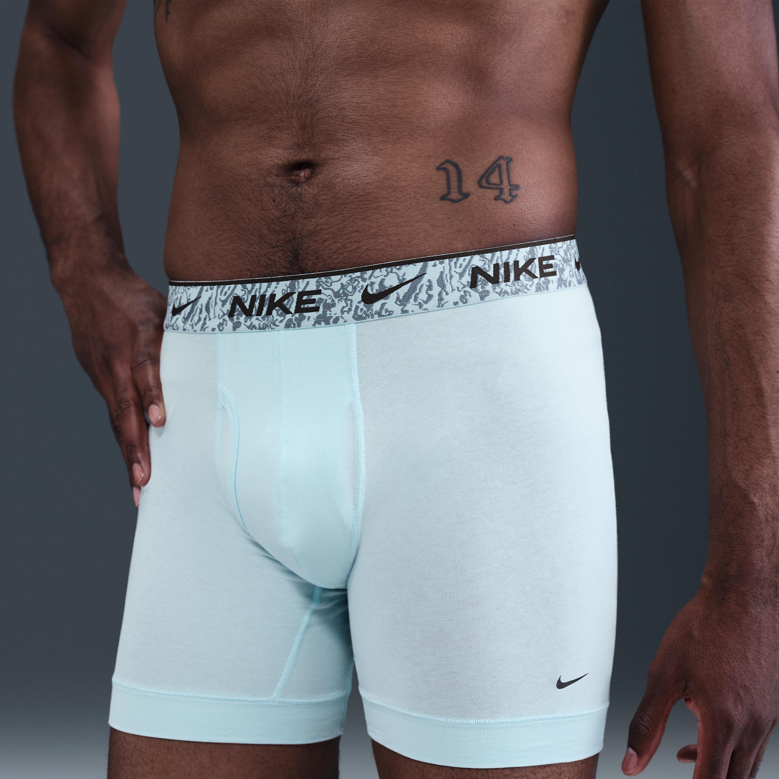 Nike Men's Dri-FIT Essential Cotton Stretch Boxer Briefs (3-Pack) Product Image