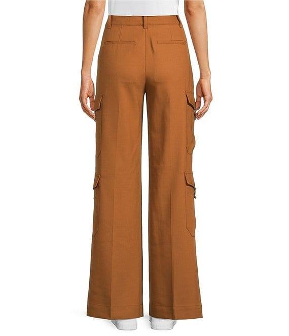 Lauren Ralph Lauren Wool Blend Wide Leg Cargo Pants Product Image