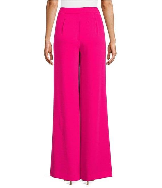 Trina Turk Verity Georgette High Waist Straight Pant Product Image