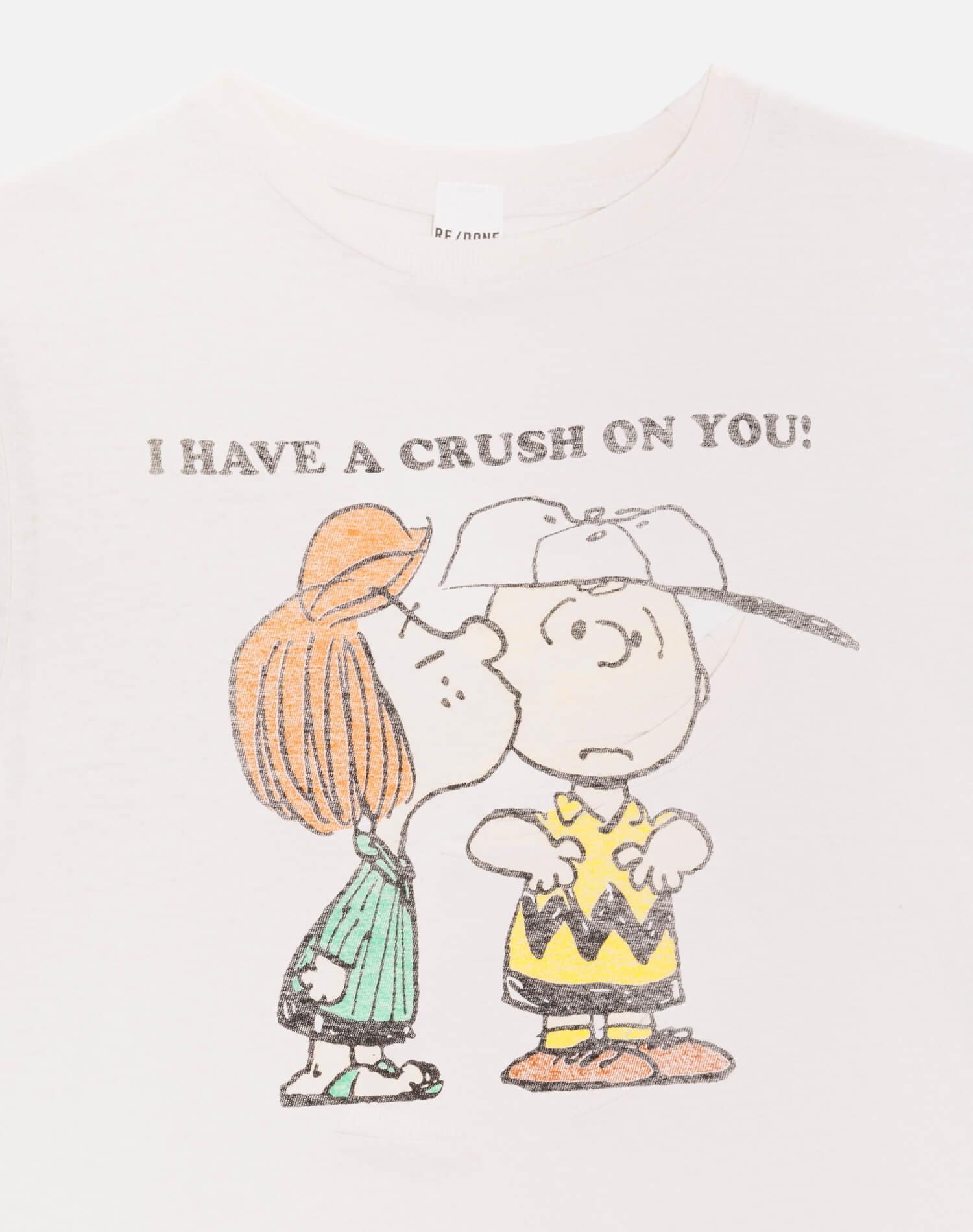Classic "Peanuts Crush" Tee - Vintage White Product Image