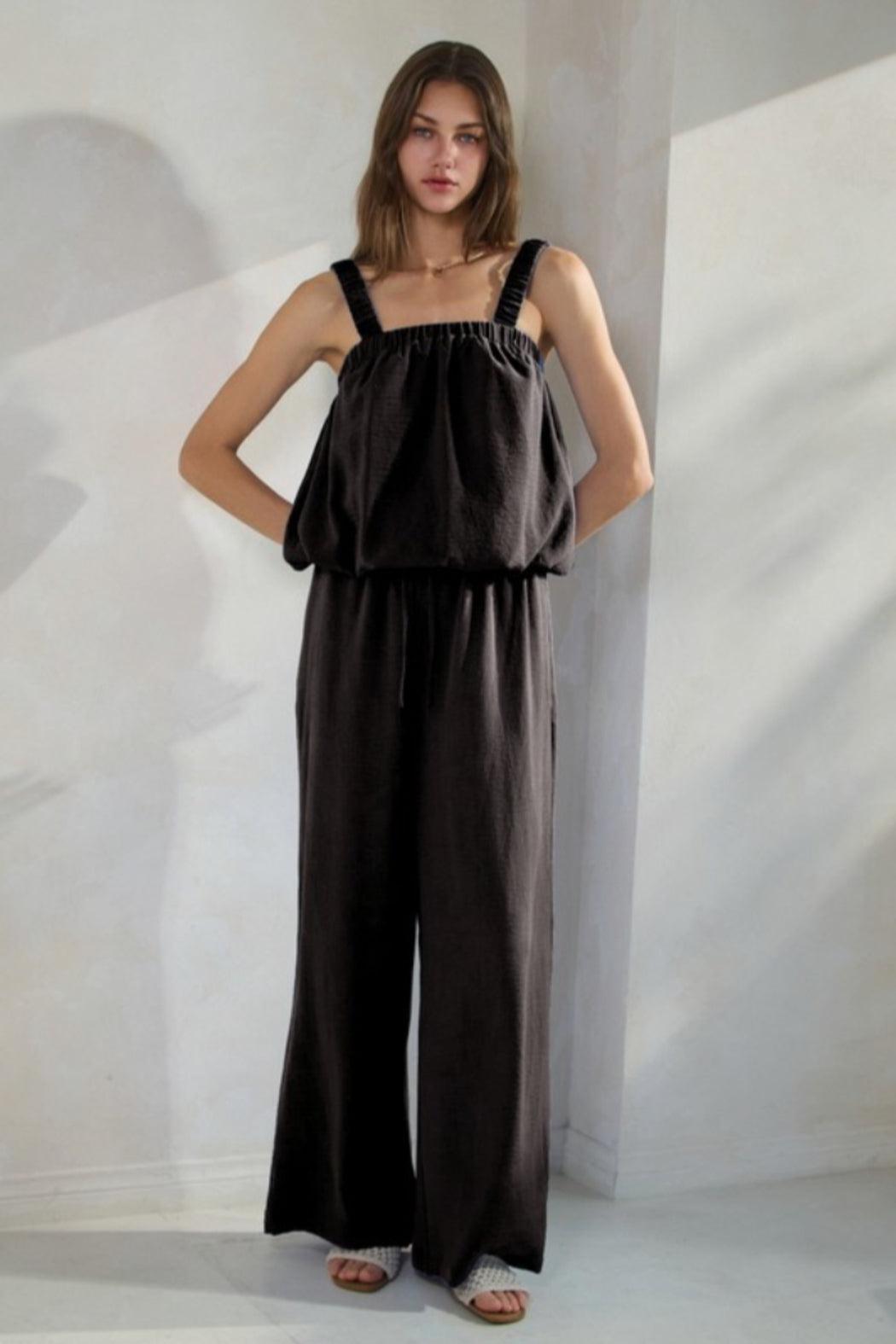 Bubble Hem Top & Pants Set Product Image