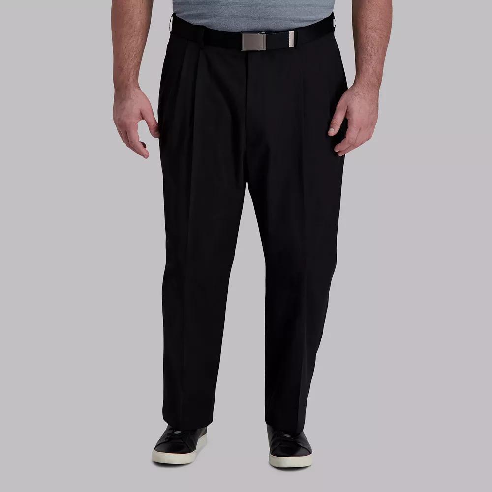 Big & Tall Haggar® Cool Right® Classic-Fit Pleated Performance Flex Pants, Men's,  Product Image