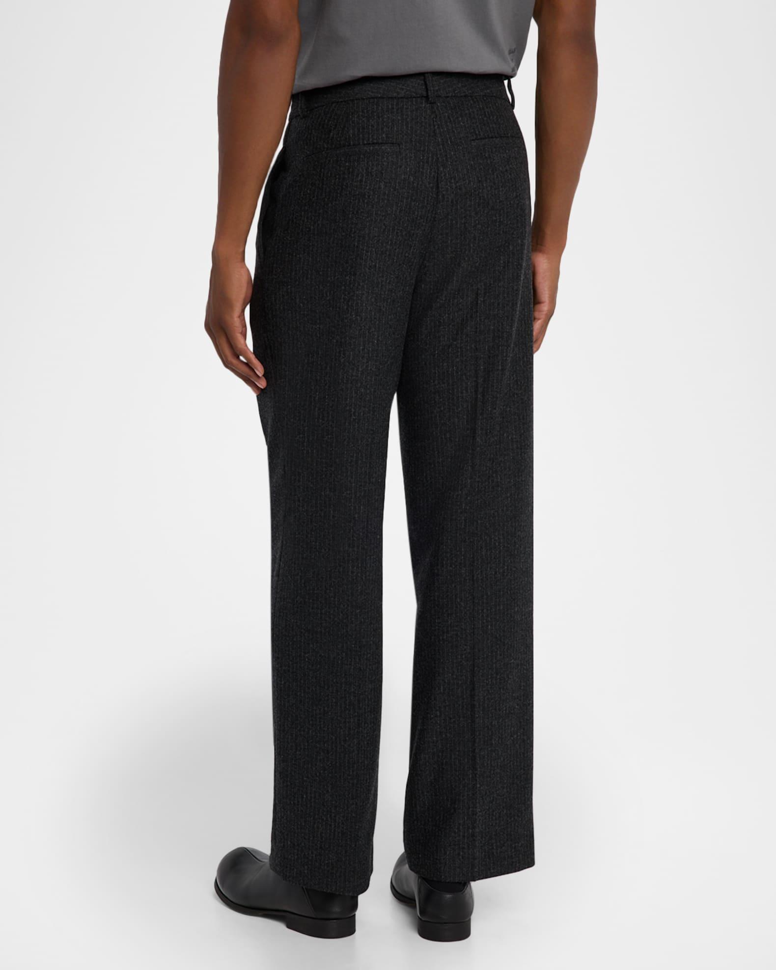 Men's Pinstripe Wide Leg Trousers Product Image