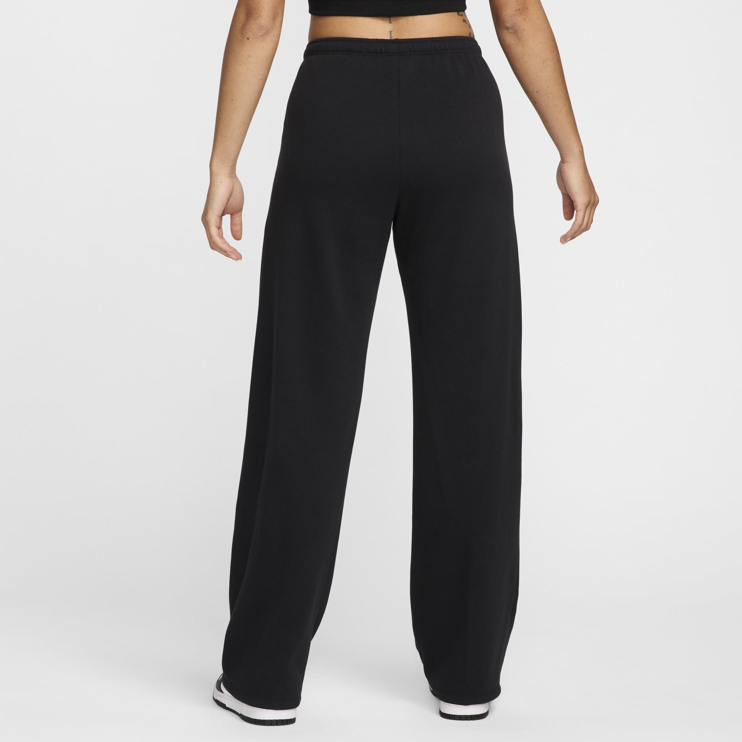 Women's Nike Sportswear Chill Terry Mid-Rise French Terry Open-Hem Sweatpants Product Image