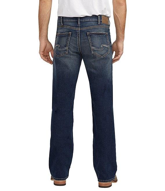 Silver Jeans Co. Zac Relaxed Fit Straight Leg Dark Wash Jeans Product Image