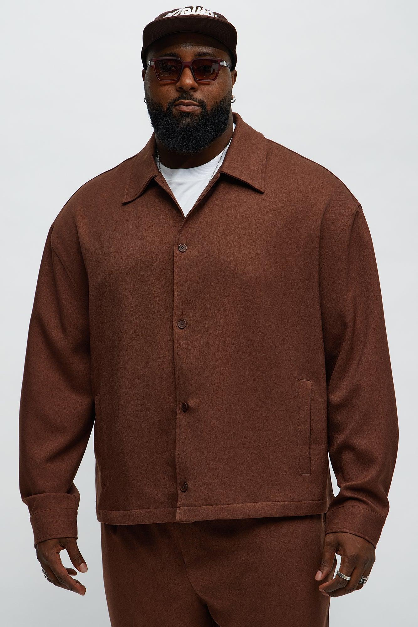 Relaxed Mara Overshirt - Brown Male Product Image
