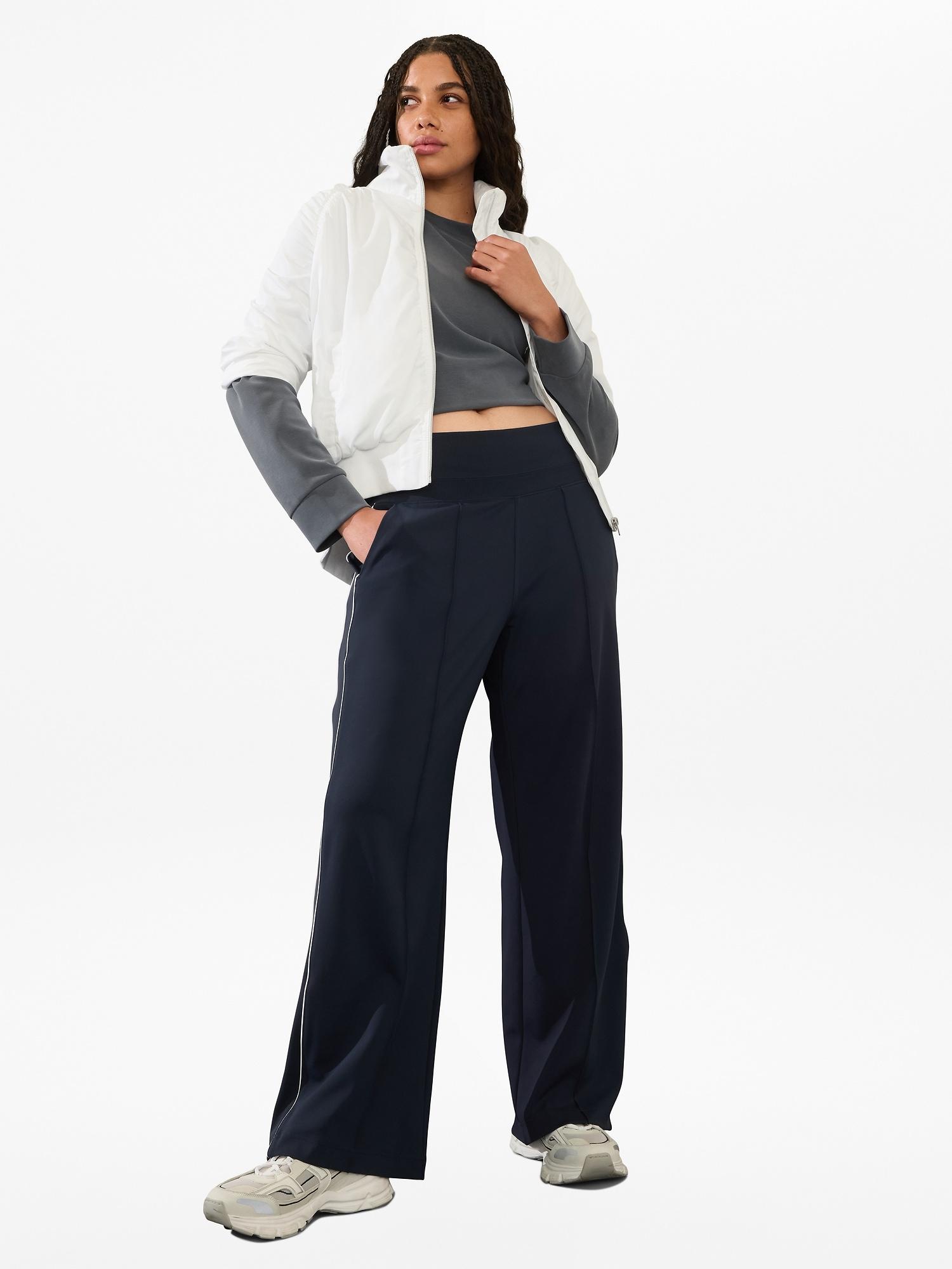 Venice High Rise Track Stripe Wide Leg Pant Product Image