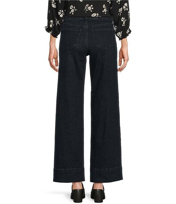 NYDJ Petite Size Teresa Wide Leg Deep Hemline Lift Tuck® Ankle Jeans Product Image